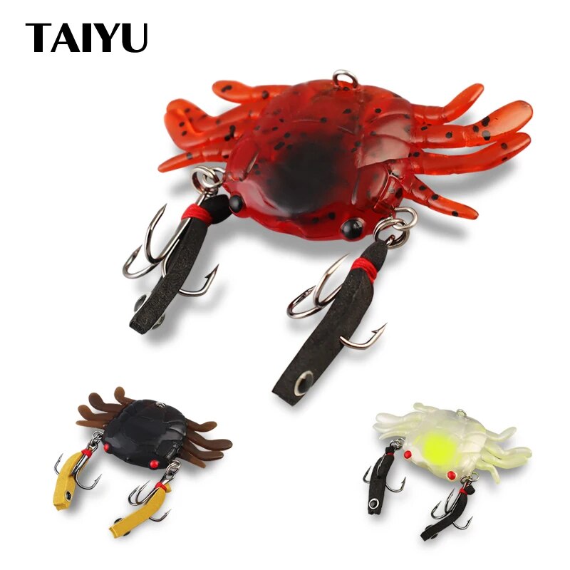 Fishing Lure Soft Plastic - TAIYU Bionic Crab Fishing Lure 6g