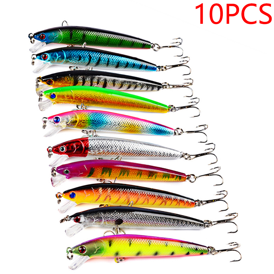 Fishing Lure Jerkbait - 10PCS Jerkbait Minnow Swimbait Surface Crankbait