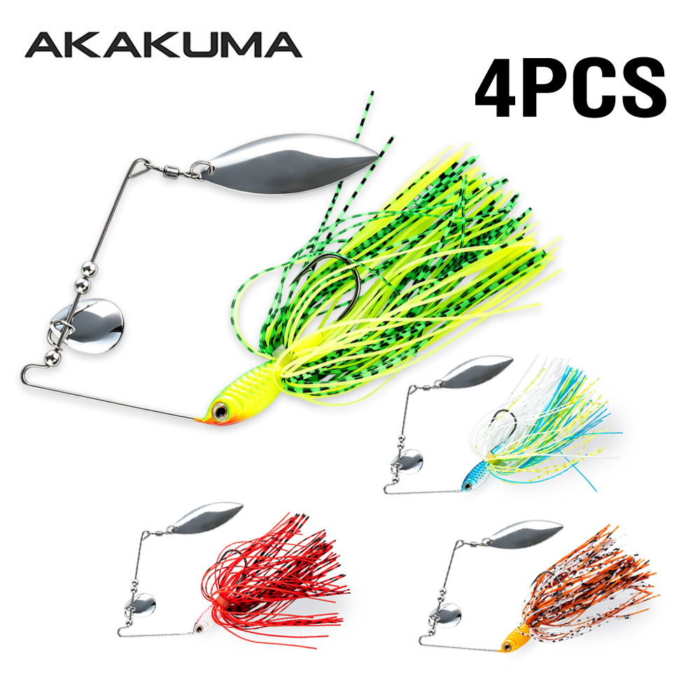 Fishing Lure Blade Bait - 4pcs 18g Spinnerbait Fishing Lure Double