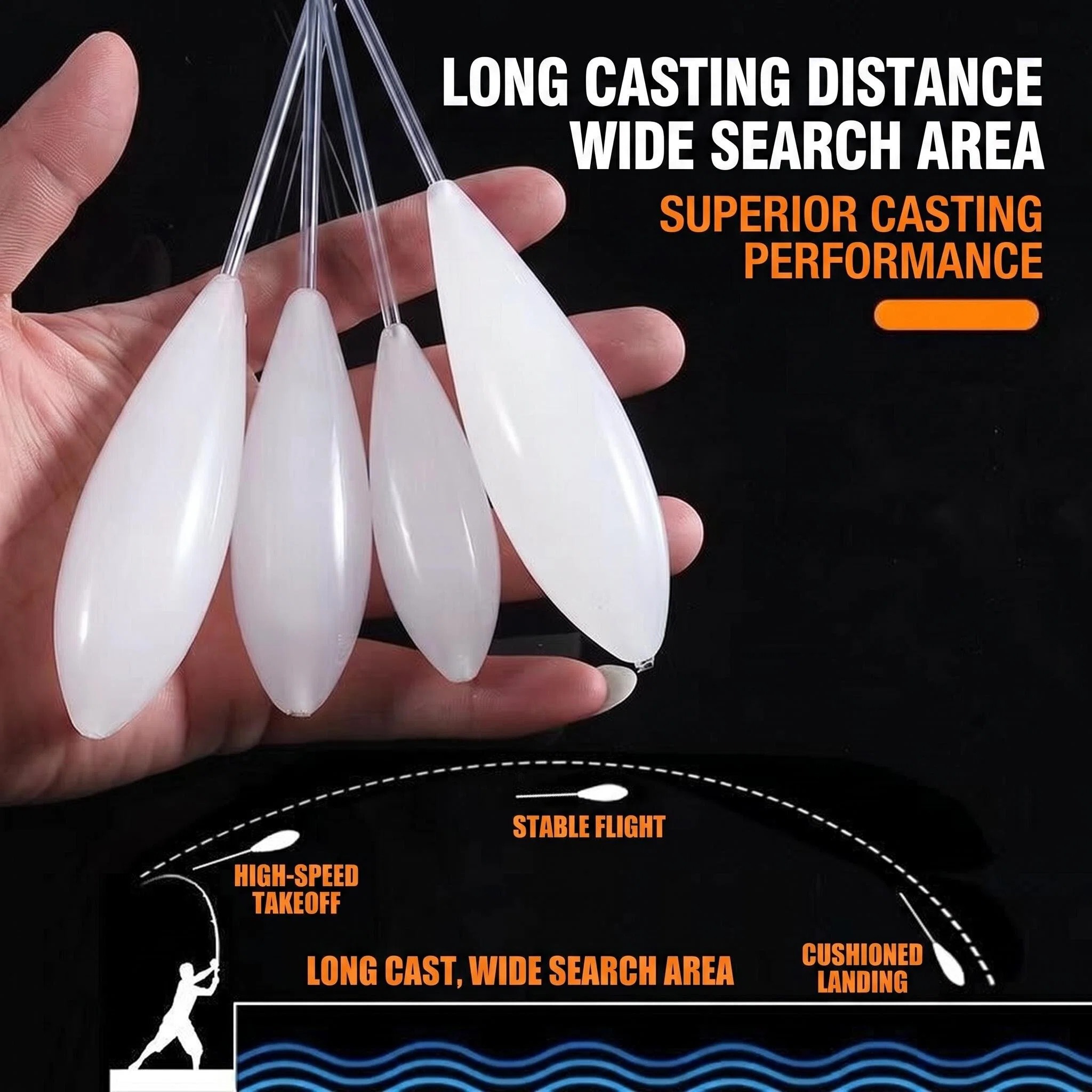 Fishing Lure Topwater - Fishing Float Upward Bobber Slow Sinking