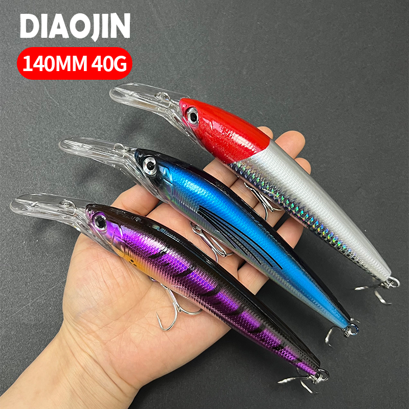 Fishing Lure Buzzbait - 140mm 40g Trolling Minnow Fishing Lure