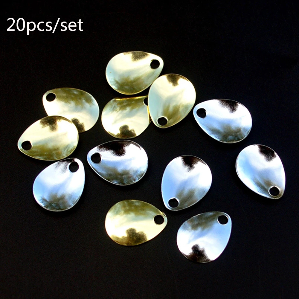 Fishing Lure Spinnerbait - 20pcs/lot Fishing Spinner Rings Blades Smooth