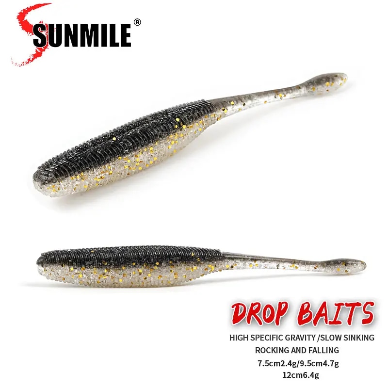 Fishing Lure Spinnerbait - SUNMILE Fishing Lures Drop Soft Baits