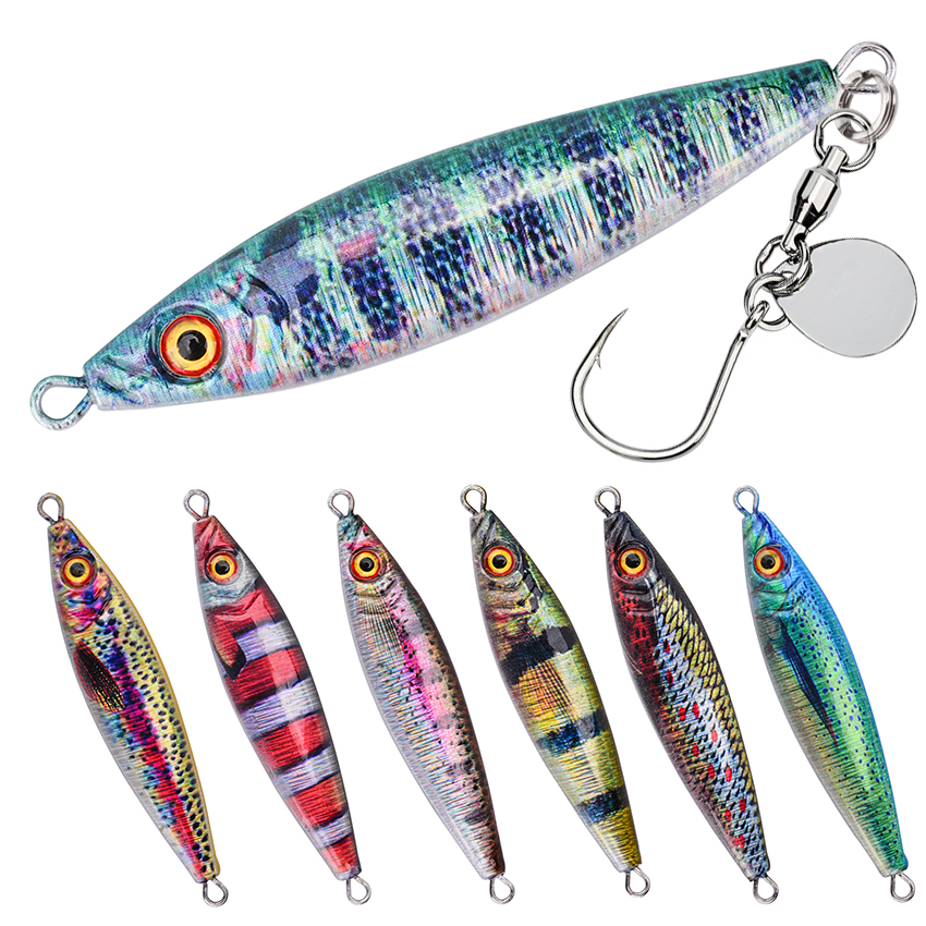 Fishing Lure Blade Bait - Metal Jig Lure With Spinning Blade