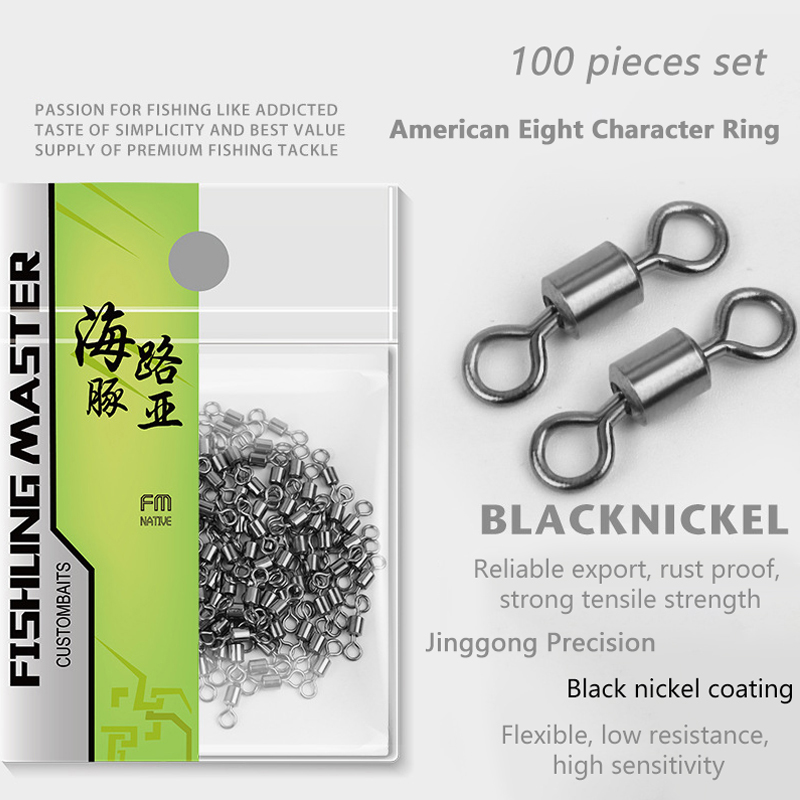 Fishing Lure Making Kit - ★▲100Pcs Fishing Swivels Stainless Steel Rolling
