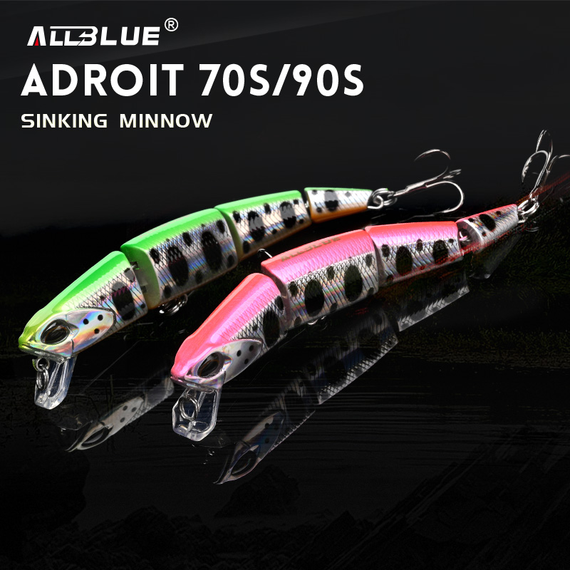 Fishing Lure Jerkbait - ALLBLUE Chuyên Nghiệp Khớp Swimbait 70Mm
