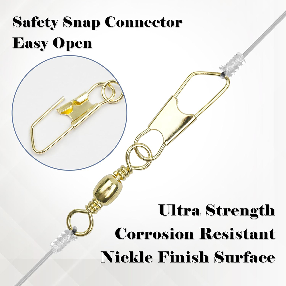 50Pcs Gold Fishing Barrel Swiv - đánh giá và giá Fishing Lure Accessories