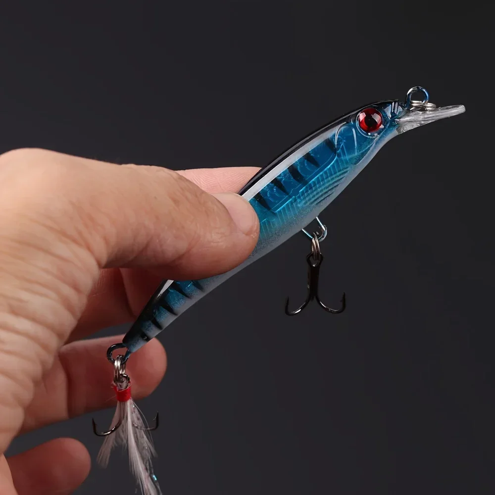 Laser 3D Eyes Bionic Minnow Fi - đánh giá và giá Fishing Lure Box