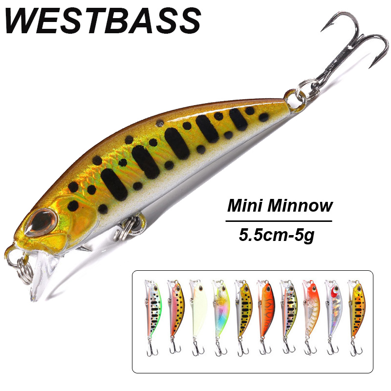 WESTBASS 1PX Micro Minnow Dụ 5 - đánh giá và giá Fishing Lure Jerkbait