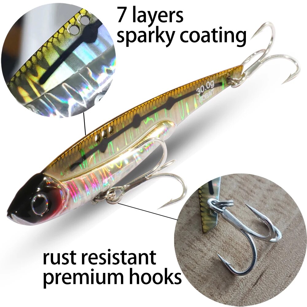 GOBAIT VIB Fishing Lure 20g 25 - đánh giá và giá Fishing Lure Blade Bait