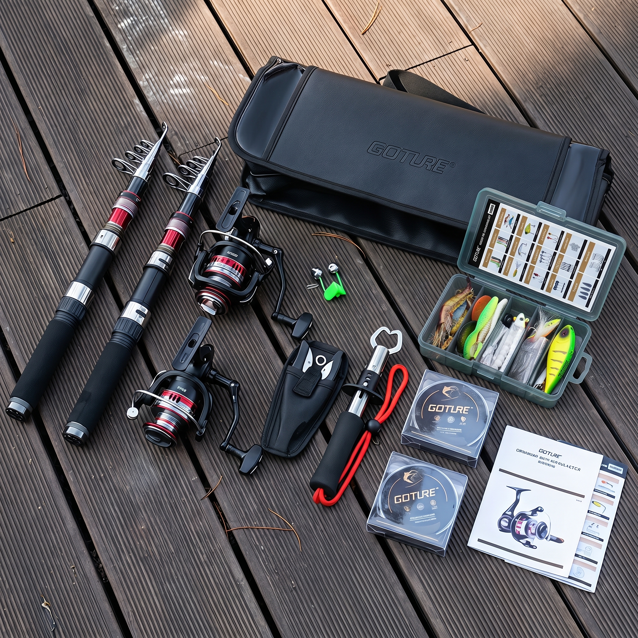 Goture Telescopic Fishing Rod  - đánh giá và giá Fishing Lure Spinner