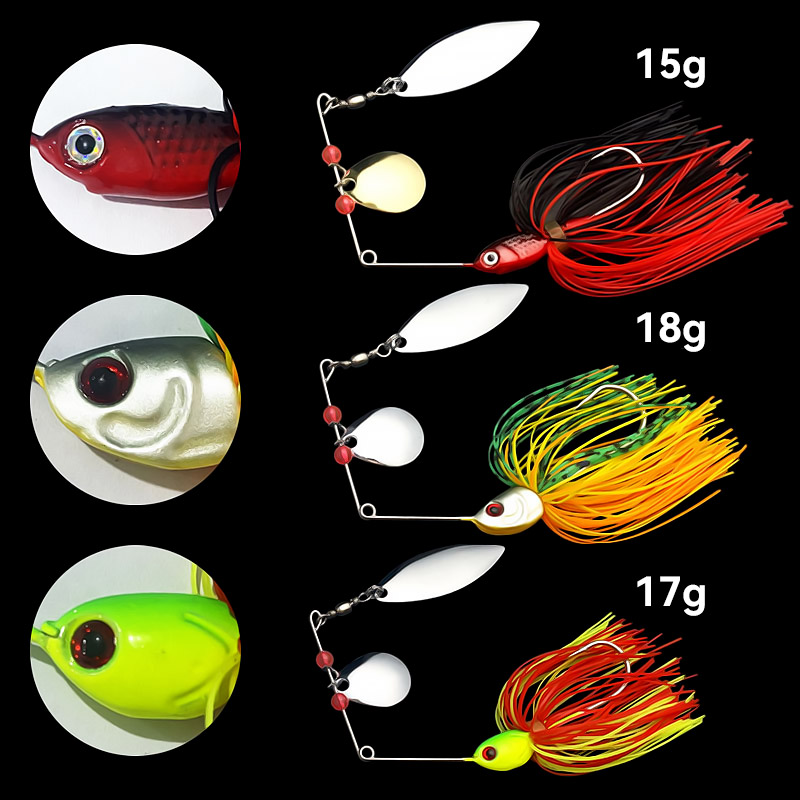 Bazooka 15g 18g Spinnerbait Fi - đánh giá và giá Fishing Lure Spinnerbait