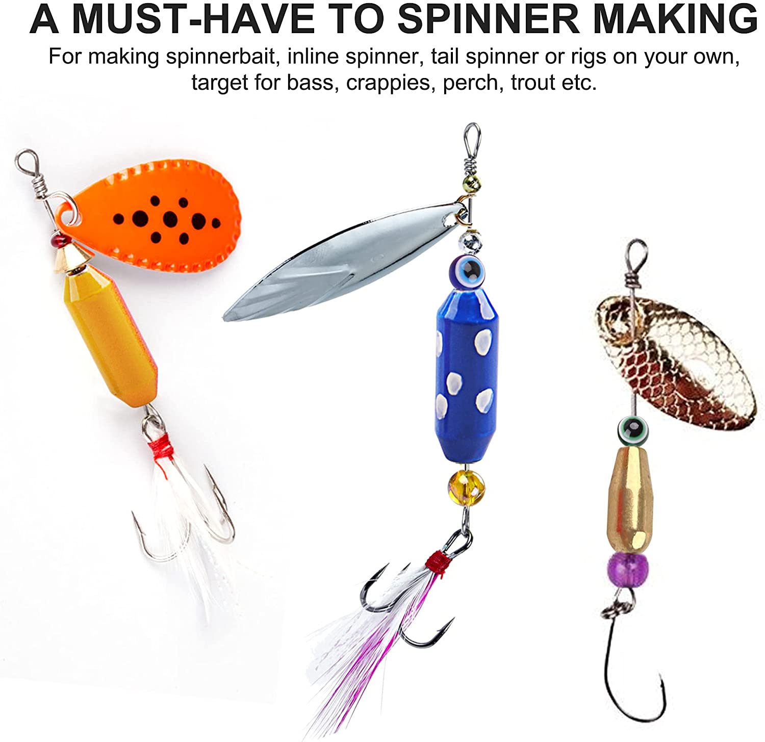 10 Câu Cá Cánh Bằng Đồng Dụ Cơ - đánh giá và giá Fishing Lure Spinnerbait