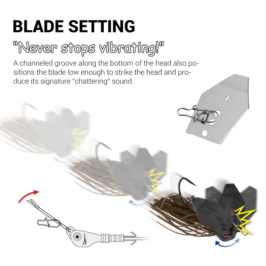 Noeby Chatterbait Bladed Jig 1 - đánh giá và giá Fishing Lure Blade Bait