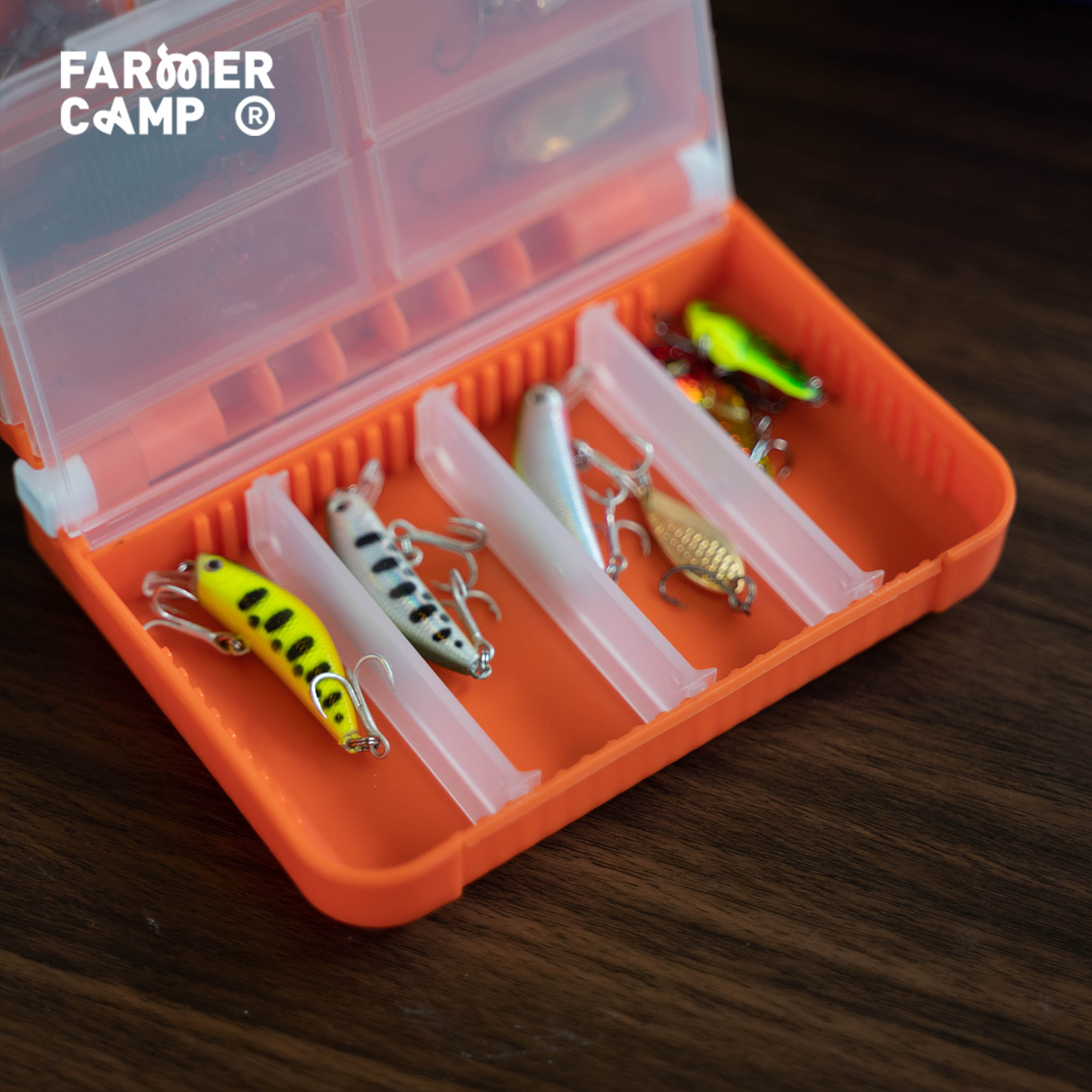 Portable Double Layer Fishing  - đánh giá và giá Fishing Lure Spoon