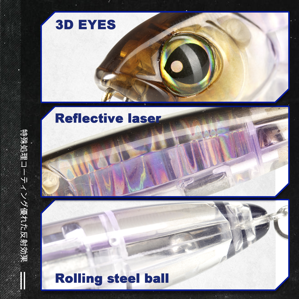 D1 Surface Fishing Lure 3DR Pe - đánh giá và giá Fishing Lure Popper