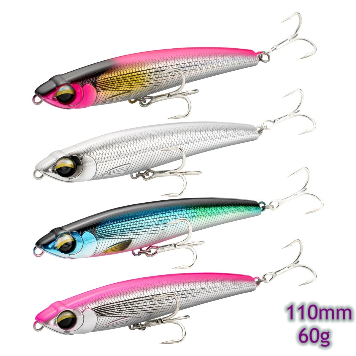 Chìm bút chì Mồi Câu Cá 110mm  - đánh giá và giá Fishing Lure Buzzbait