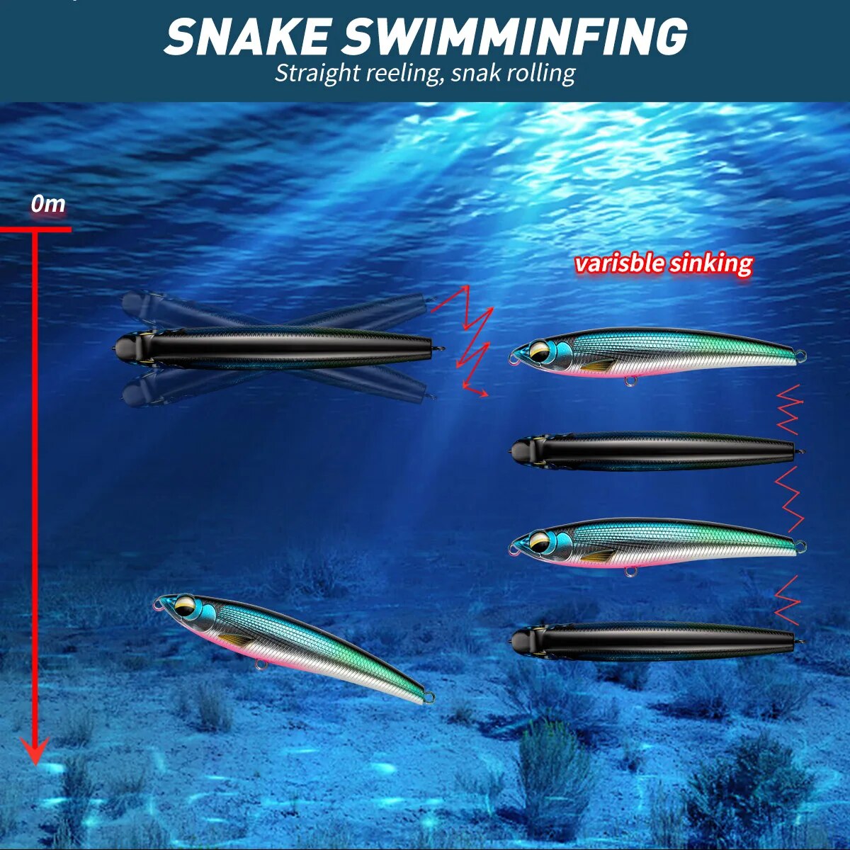 Chìm bút chì Mồi Câu Cá 110mm  - đánh giá và giá Fishing Lure Buzzbait