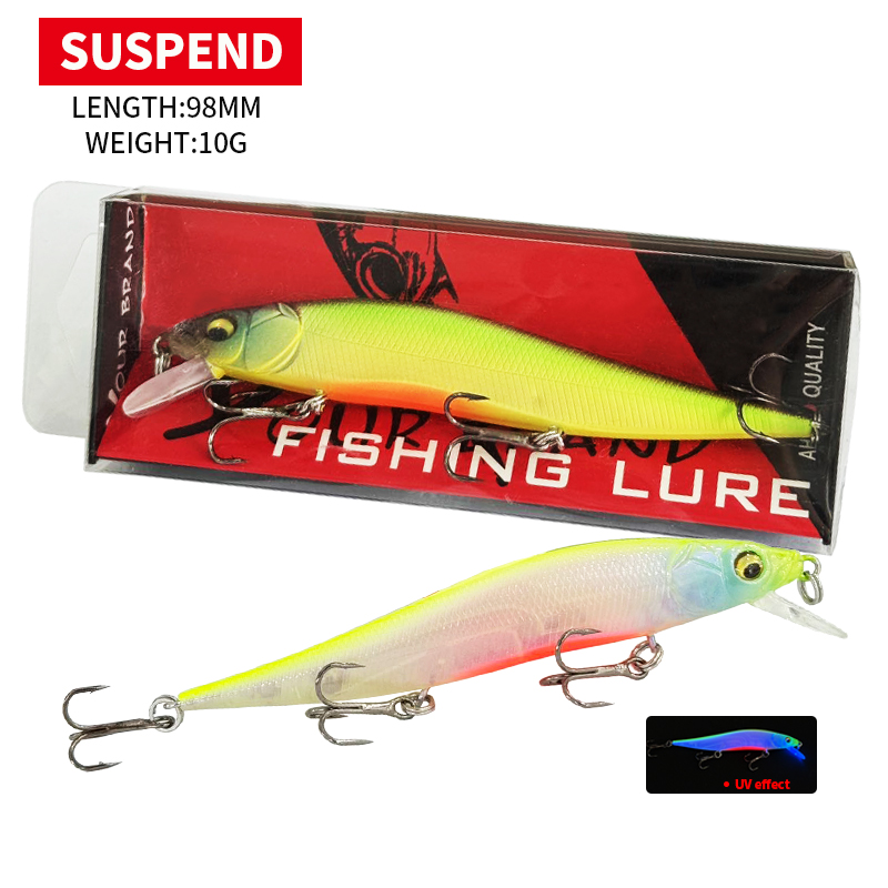 98MM 10G Suspending Minnow Jer - đánh giá và giá Fishing Lure Jerkbait