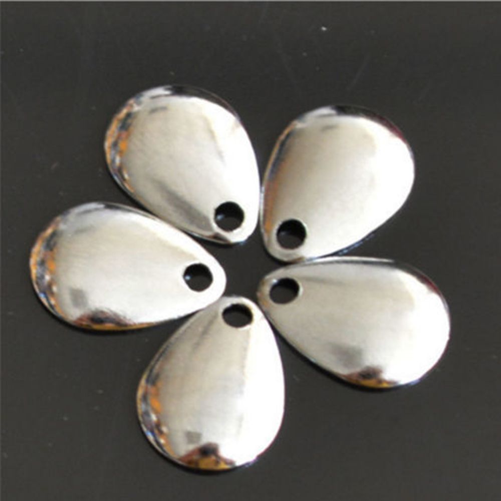 50PCS Silver Smooth Nickel Seq - đánh giá và giá Fishing Lure Spinner