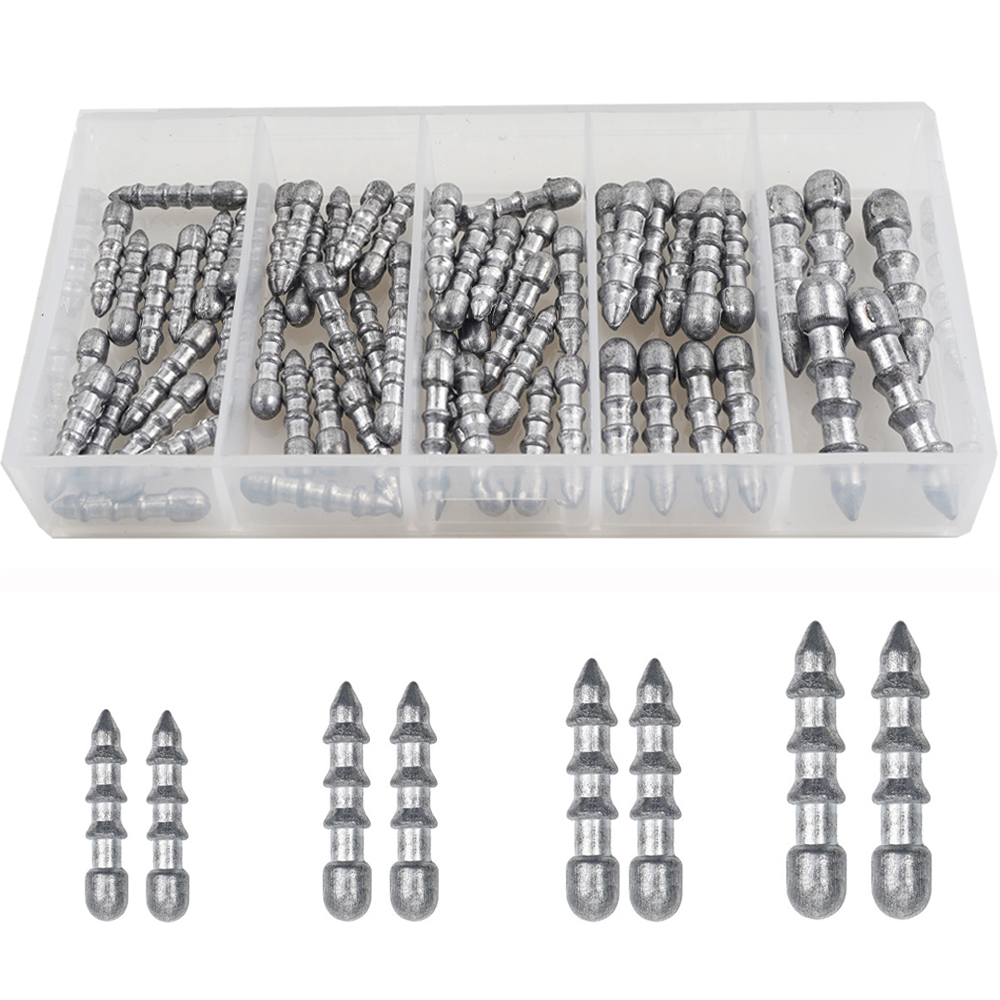 60PCS Nail weights Worm Fishin - đánh giá và giá Fishing Lure Accessories