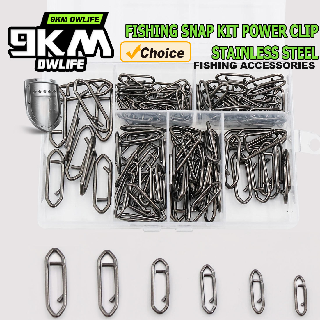 9KM Fishing Snap Kit 110pcs Po - đánh giá và giá Fishing Lure Making Kit