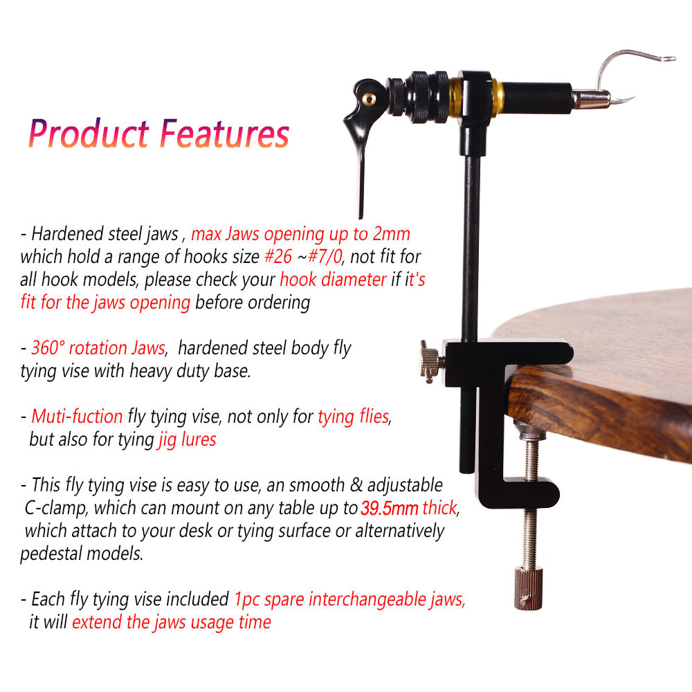 Bimoo 360 ° Xoay C-Kẹp Fly Ràn - đánh giá và giá Fishing Lure Spinner