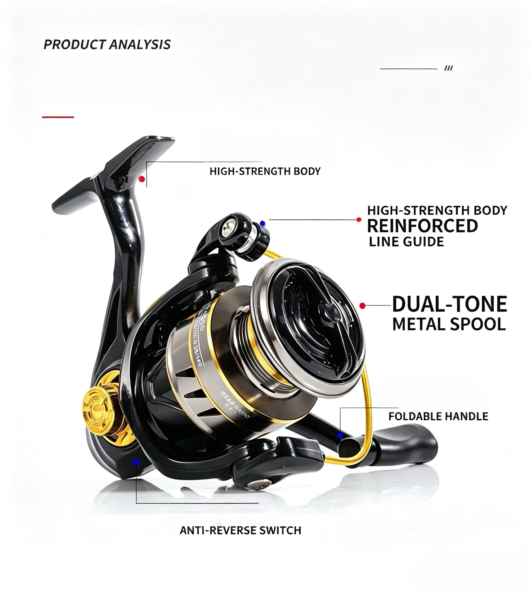 Full Metal Spinning Reel, Long - đánh giá và giá Fishing Lure Accessories