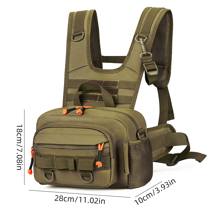 Men Chest Bag Tactical Fishing - đánh giá và giá Fishing Lure Box