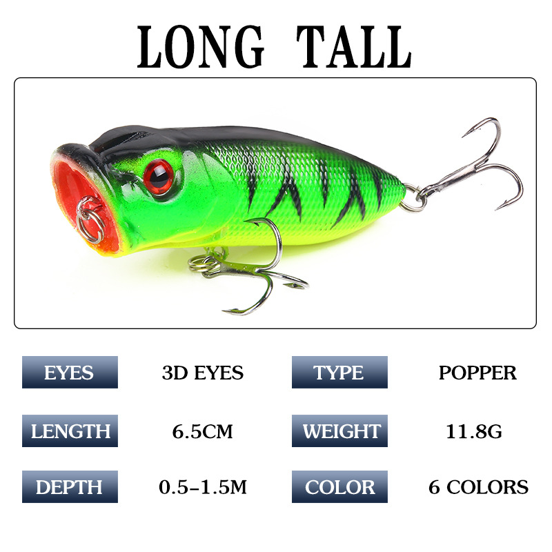 6pcs 6colors（opp bag）/5pcs 5co - đánh giá và giá Fishing Lure Topwater