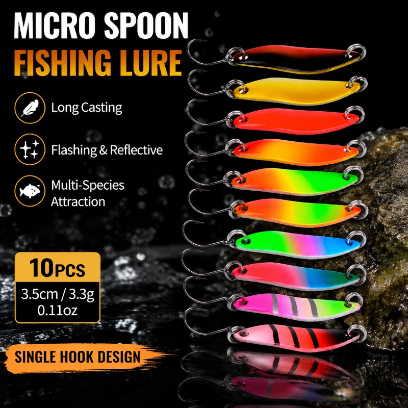 Micro Fishing Lure Metal Spoon - đánh giá và giá Fishing Lure Blade Bait
