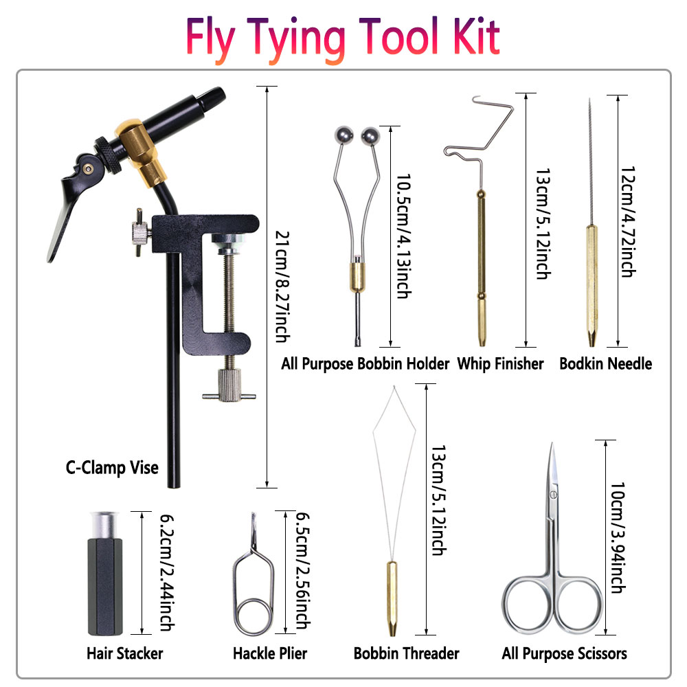 8pc/Set Hardened Steel C-Clamp - đánh giá và giá Fishing Lure Making Kit