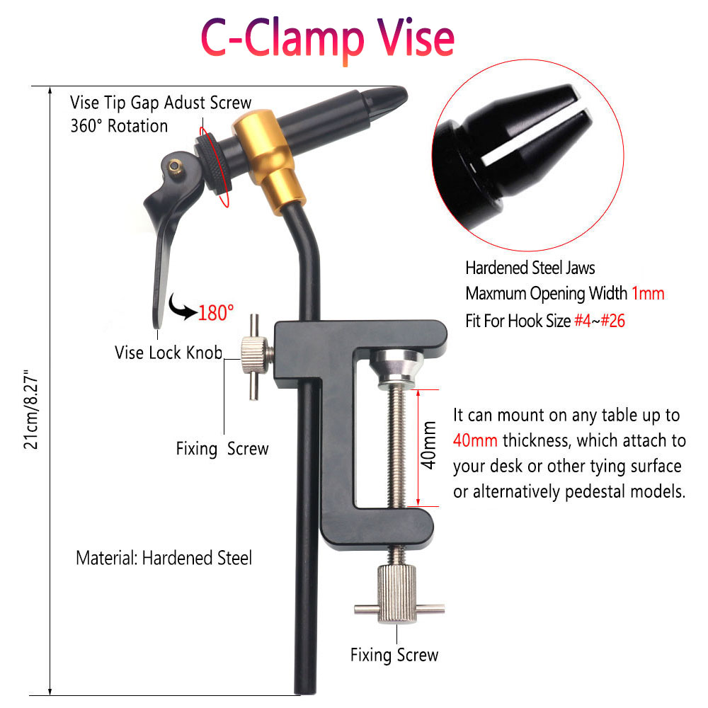 8pc/Set Hardened Steel C-Clamp - đánh giá và giá Fishing Lure Making Kit