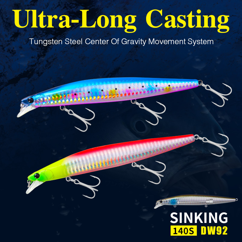 TSURINOYA Đầu Mồi Dụ Cá Chìm M - đánh giá và giá Fishing Lure Jerkbait
