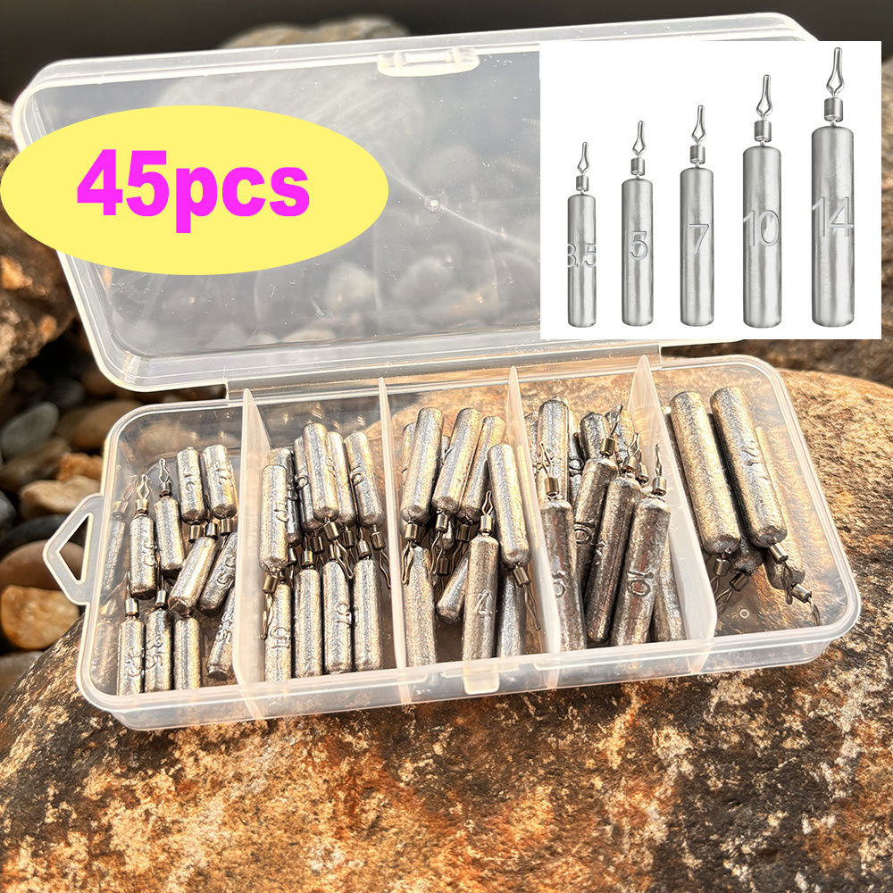 45pcs/box Fishing Weight 3.5g  - đánh giá và giá Fishing Lure Box