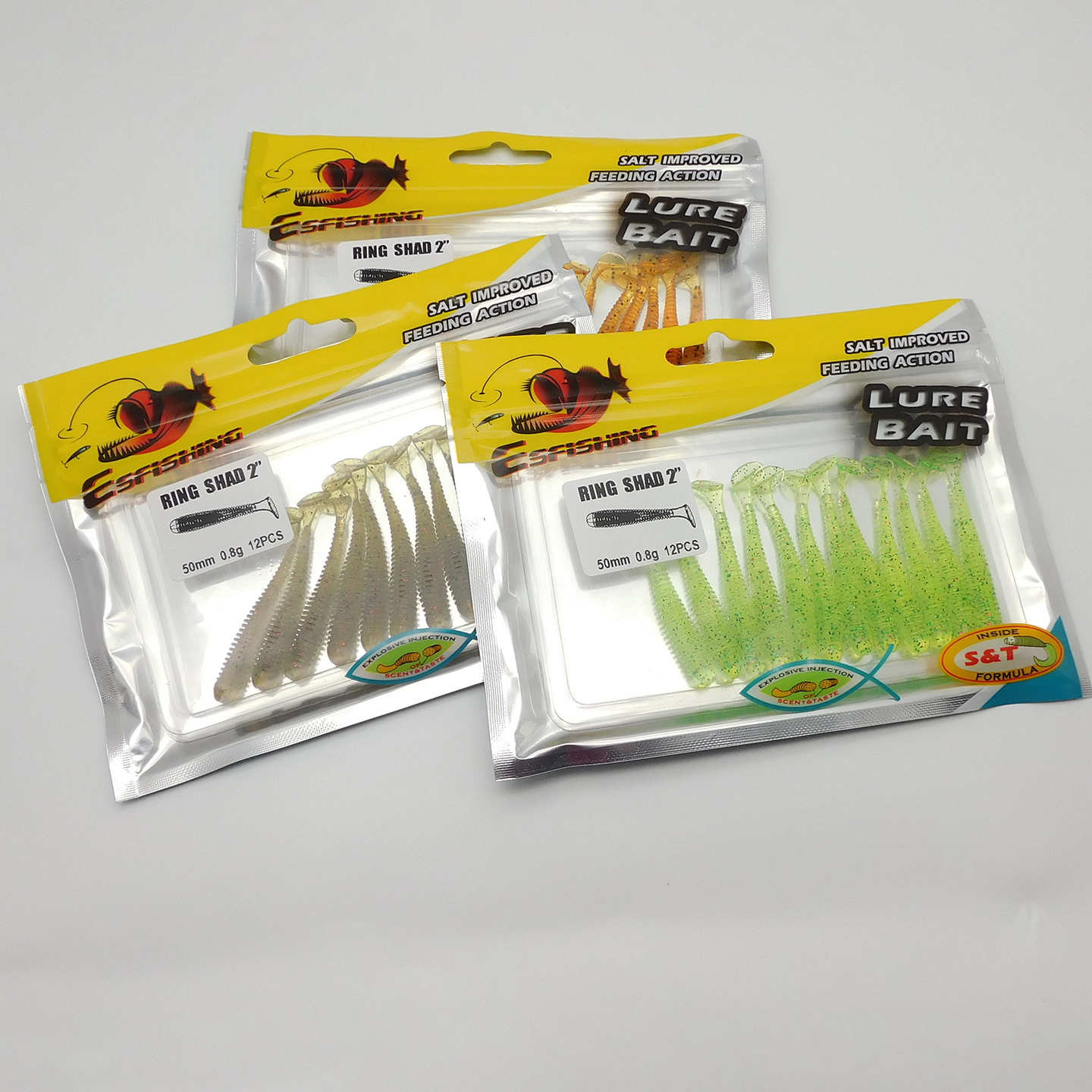 ESFISHING Xoay Va Đập Vòng Sha - đánh giá và giá Fishing Lure Soft Plastic